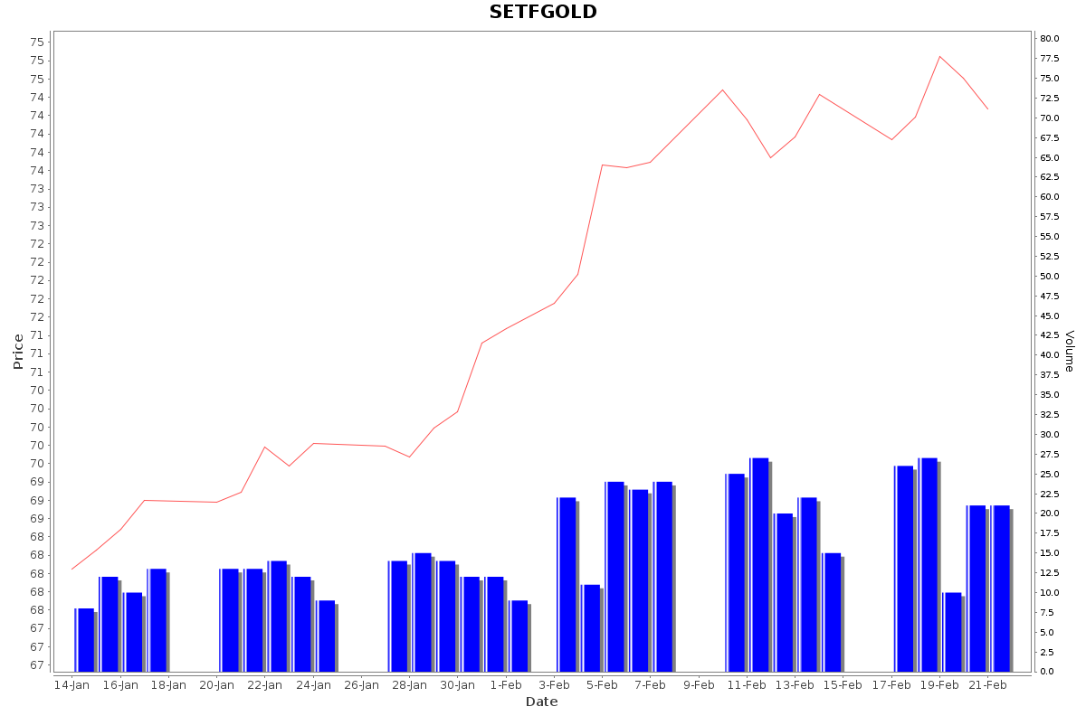 SETFGOLD Daily Price Chart NSE Today